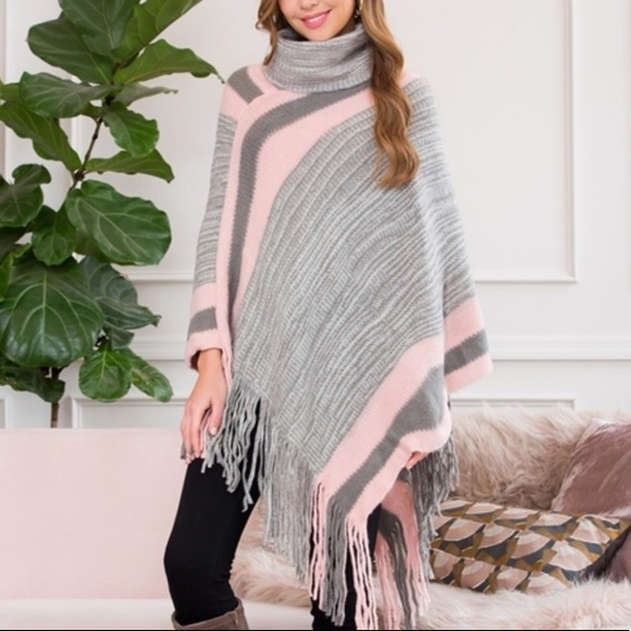 💜✨Soft Turtle Neck Poncho✨💜 - Picture 2 of 5